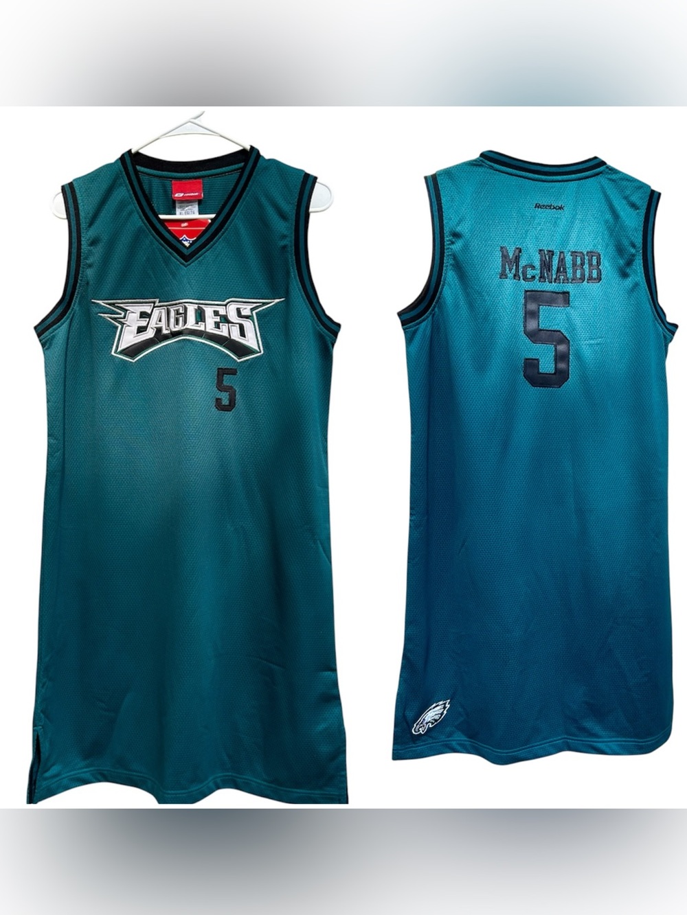 NWT Y2K Vintage NFL Philadelphia Eagles Donovan McNabb Jersey Dress Size XL